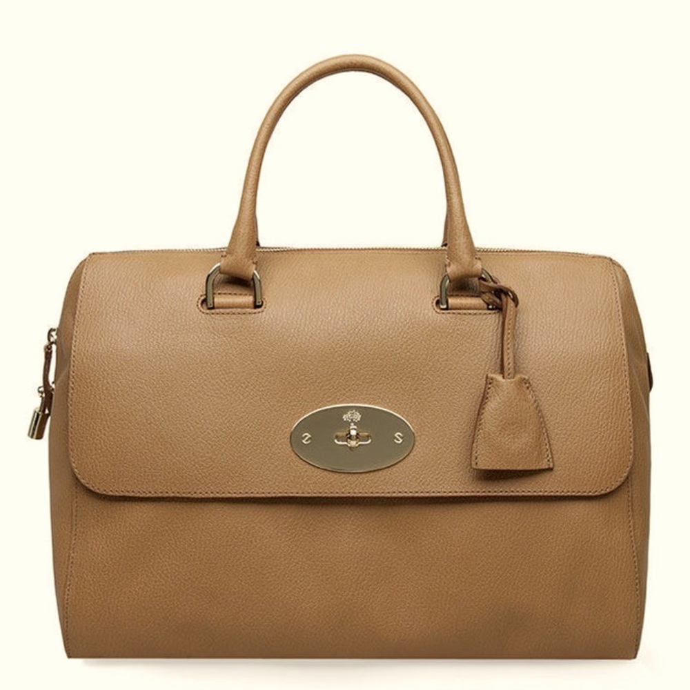 Mulberry Del Rey Deer Brown Glossy Goat Leather Satchel Limited Edition - Picture 1 of 10